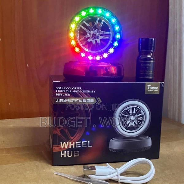 . Rotating Solar Wheel Aromatherapy Car Ornament - thumbnail 2