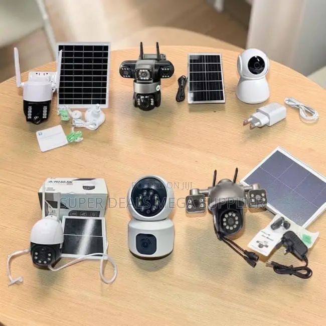 Instant Alerts 4G Wifi Rotating Dual Triple Lens Solar Cameras