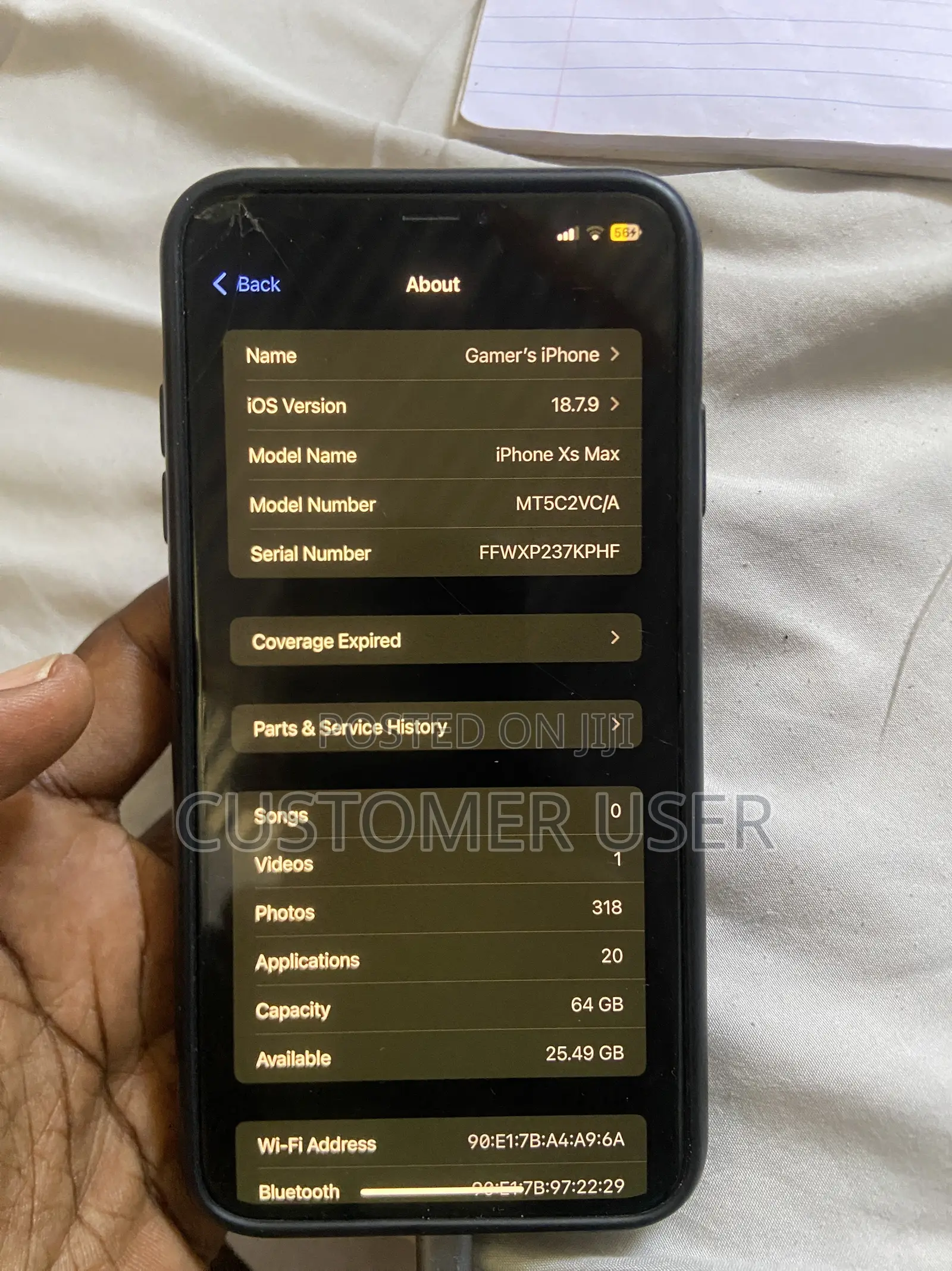 Apple iPhone XS Max 64 GB Gold