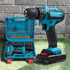 Powerful High-Performance Main-One Cordless Drill With Free Drill Bits