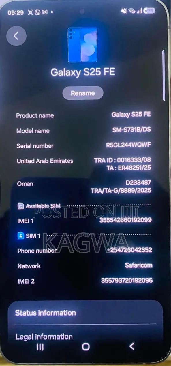 Samsung Galaxy S25 FE 512 GB Blue - thumbnail 3