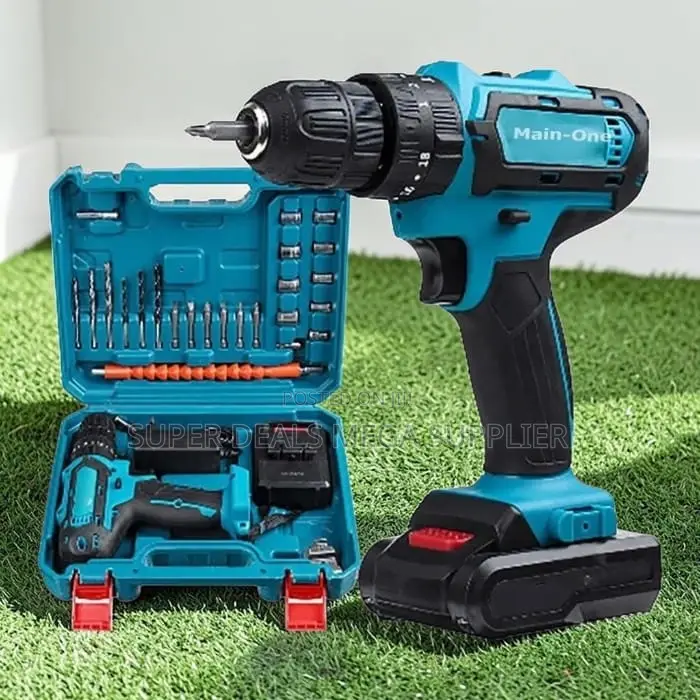 Efficient Reliable Main-One Cordless Drill With Free Drill Bits