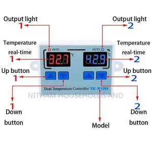 W1088 Dual LED Digital Temperature Sensor