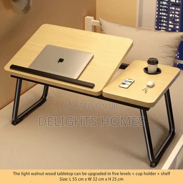 Adjustable Tilting Laptop Folding Table Stand_ele - thumbnail 2