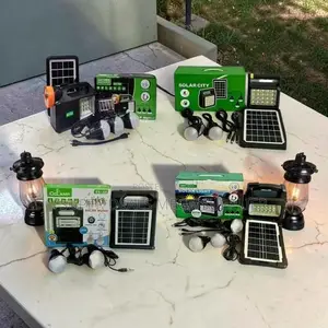 Home-Friendly Portable Home Solar Lighting System Kits With Led Bulbs