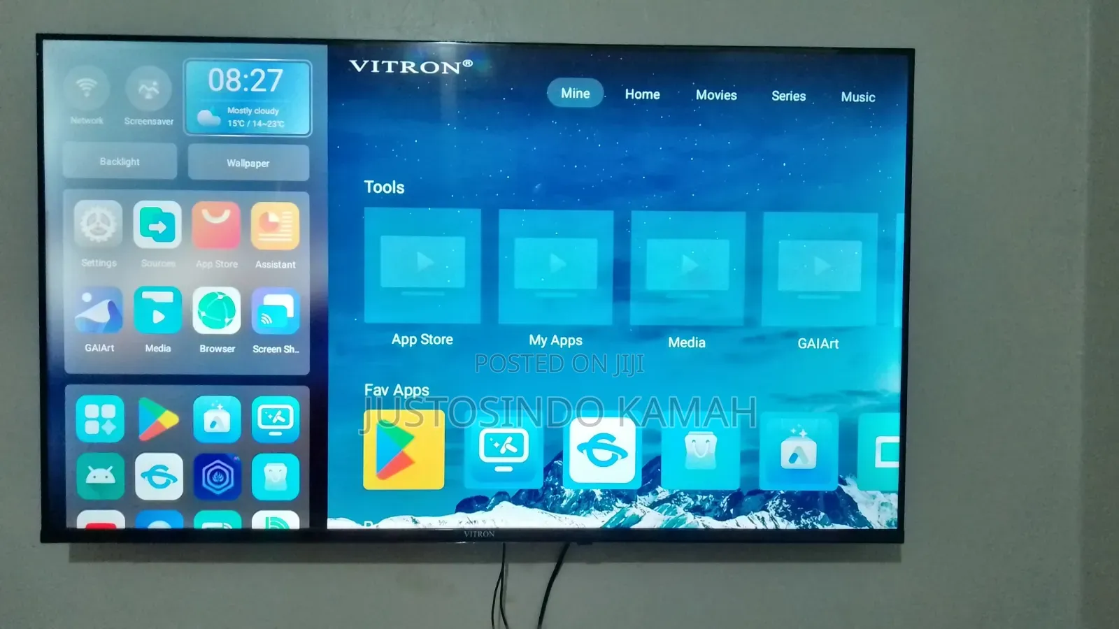 A 43" Vitron TV