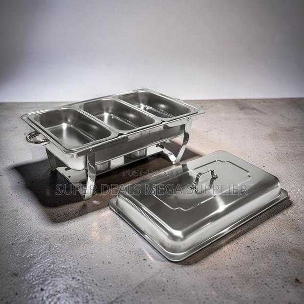 Factory Deals 11L Stainless Steel Triple Chafing Dish