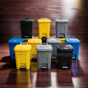 Factory Prices Office 30L Litres Step Pedal Dust Bin Trash Cans