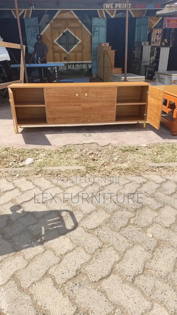 Gold Brown TV Stand