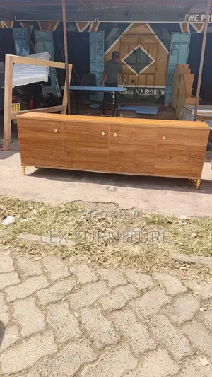 Gold Brown TV Stand