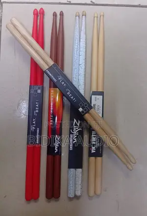 Professional 5A Wood Painted Drumstick Collection (Zildjian, Vic Fi