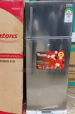 Ramtons RF/257- 2 Door Direct Cool Fridge - 213 Liters - Titan