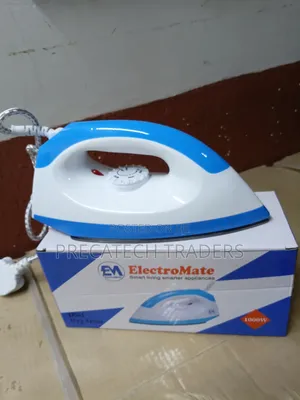 ElectroMate 1000W Dry Iron Box– Fast Heating Electric Iron