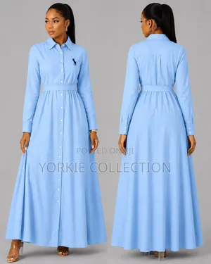 Long Sleeved-Belted Maxi Dress