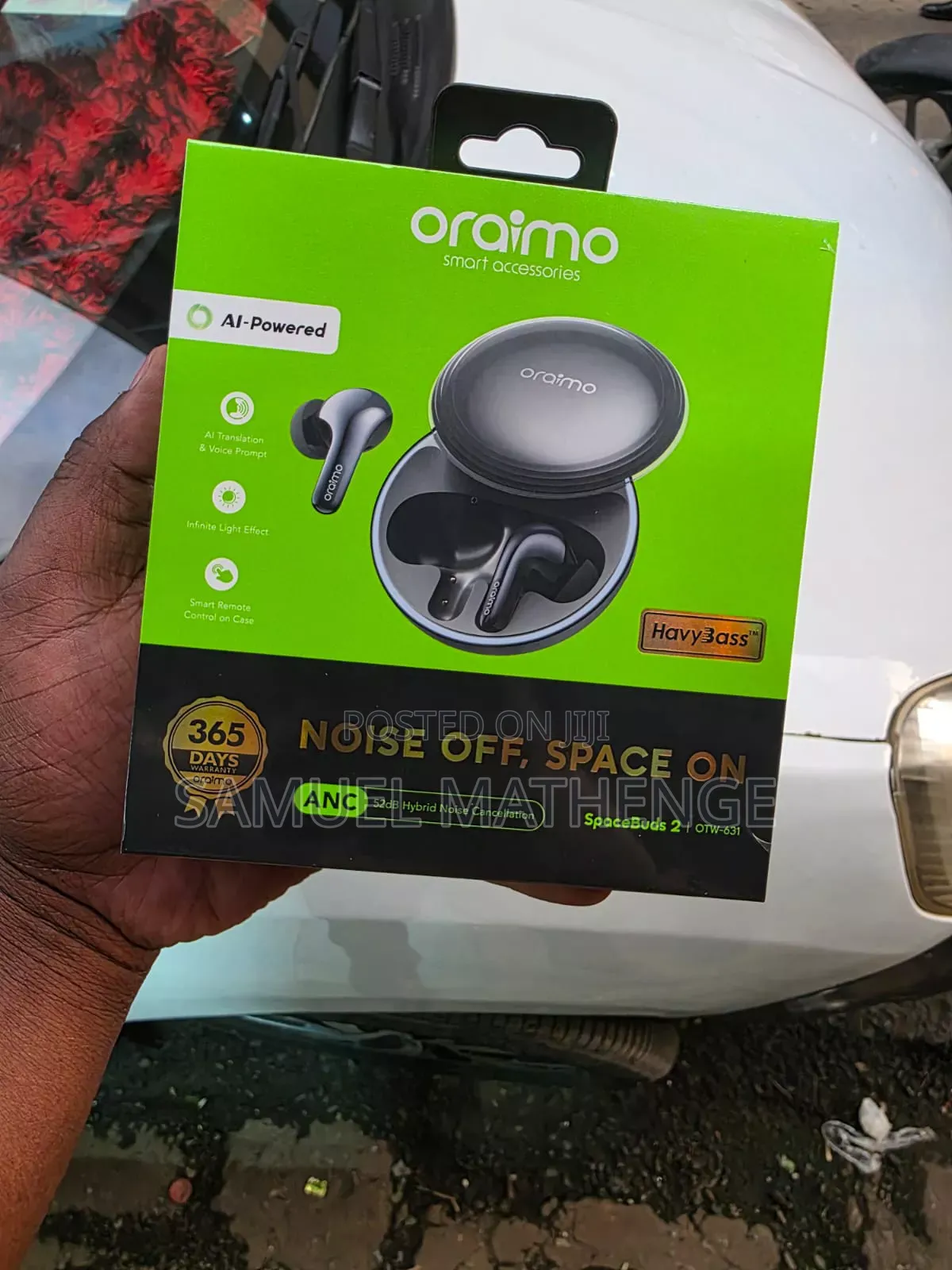 Oraimo SpaceBuds 2 Noise Cancelling Bluetooth Earbuds Smart Controls