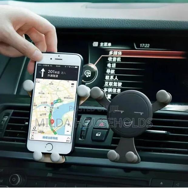Gravity Car Phone Holder Air Vent Hook Mobile Phone Mount - thumbnail 2