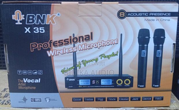 BNK X 35 Professional Cordless Microphone System – Dual UHF Mics For