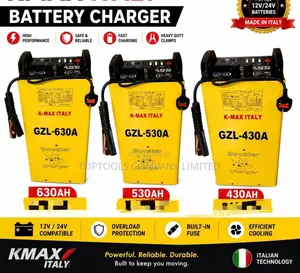 Kmax Heavy Duty Battery Charger 12v 24v 630amps