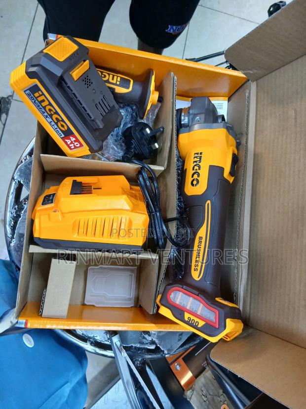 New Ingco Cordless Grinder 20v 4.0Ah - thumbnail 2