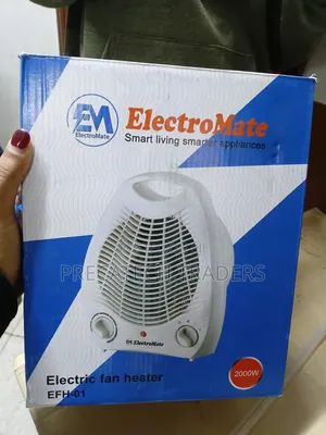 ElectroMate Electric Fan Heater With Adjustable Thermostat