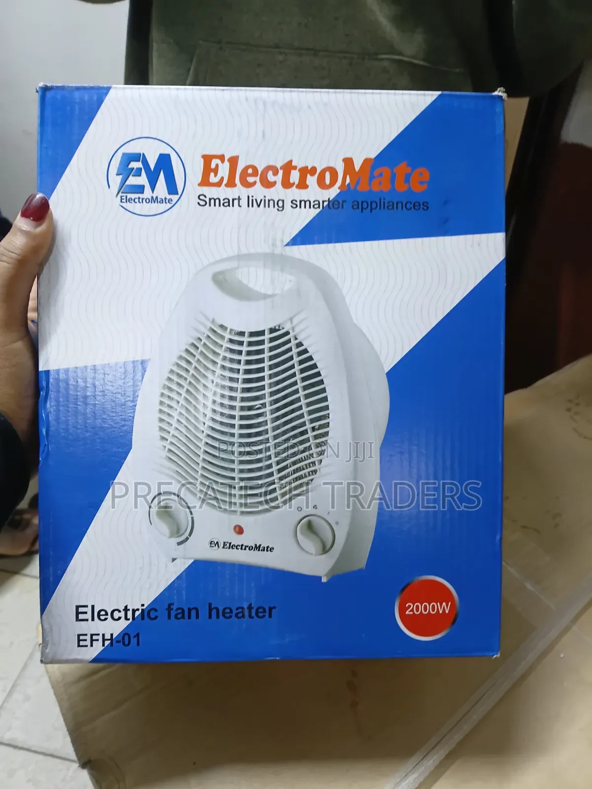 Portable ElectroMate Fan Heater – Ideal for Home Office