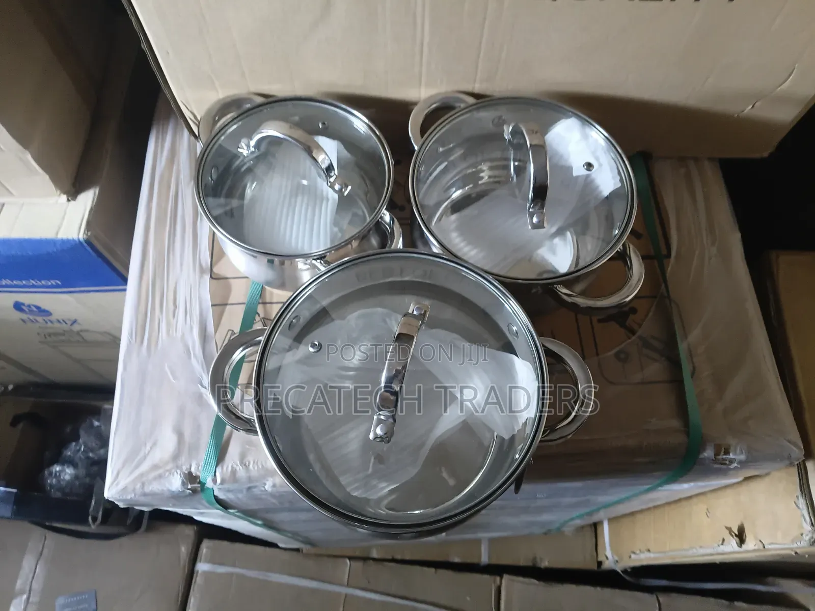 Edenberg Stainless Steel Cookware Set – Durable 6PCS