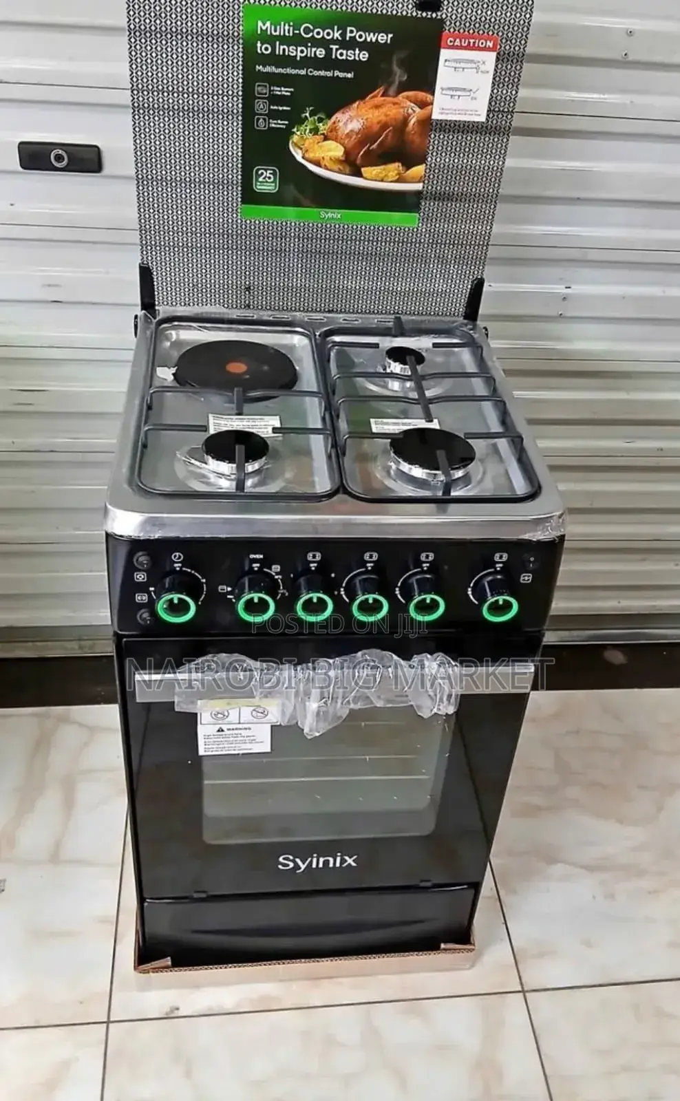3+1 Hotplate Syinix 50 by 55 Gas Cooker