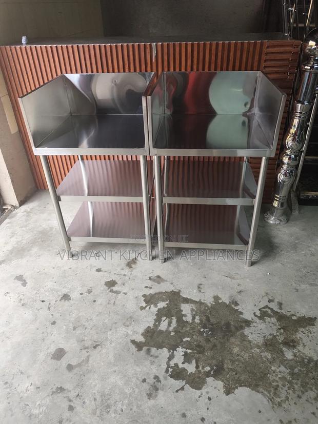 Custom‐Size 3‐Tier Stainless Steel Table - thumbnail 2