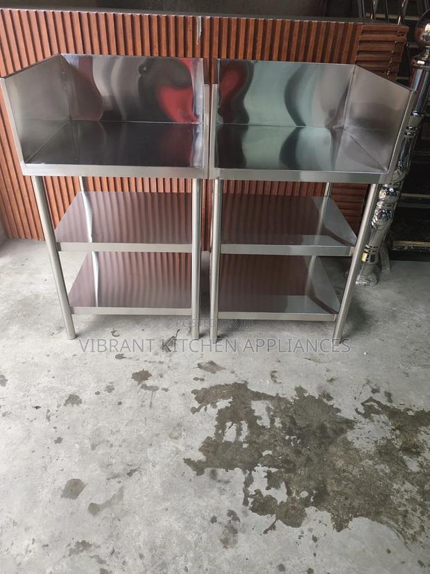 Custom‐Size 3‐Tier Stainless Steel Table - thumbnail 3