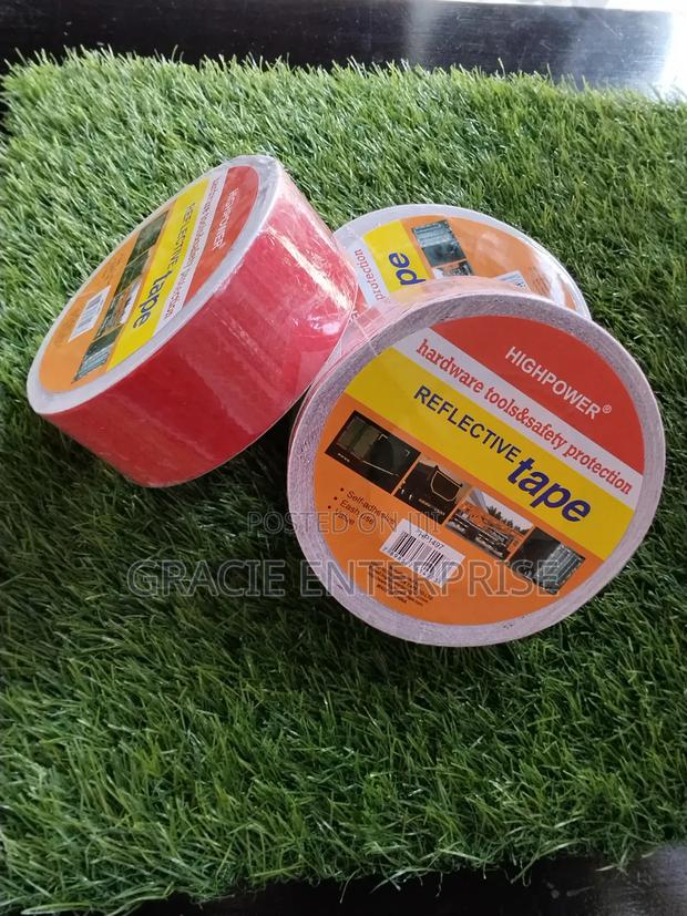 High-Power Reflective Safety Warning Tape - thumbnail 3