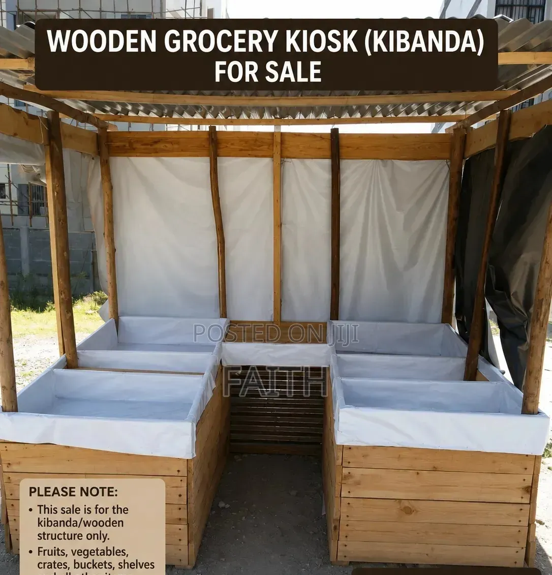 Wooden Grocery Kiosk for Sale