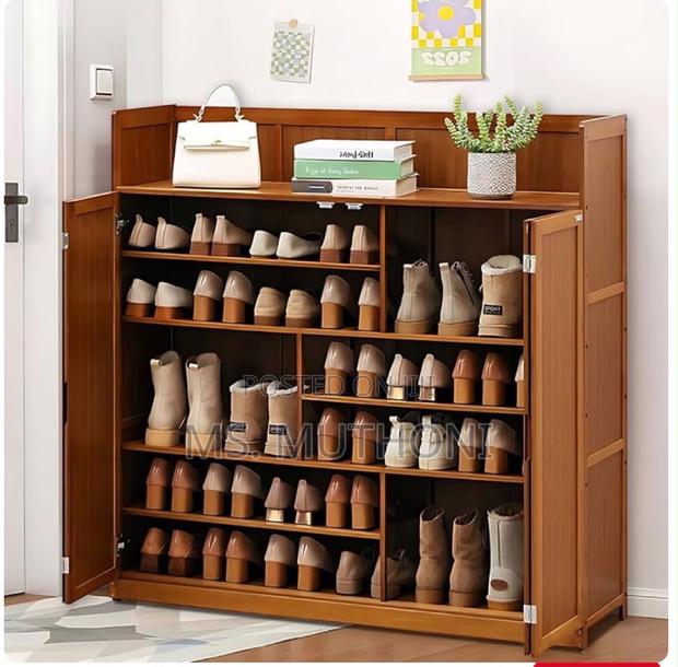 7-Layer Shoe Storage With Varied Shelf Heights - thumbnail 2