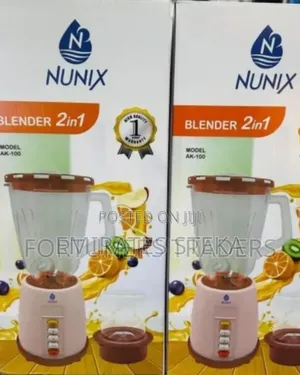 Nunix 2 in 1 Blender With Grinding Machine 1.5 LTRS Model AK-100