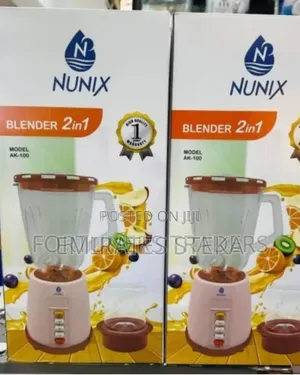 Nunix 2 in 1 Blender With Grinding Machine 1.5 LTRS Model AK-100
