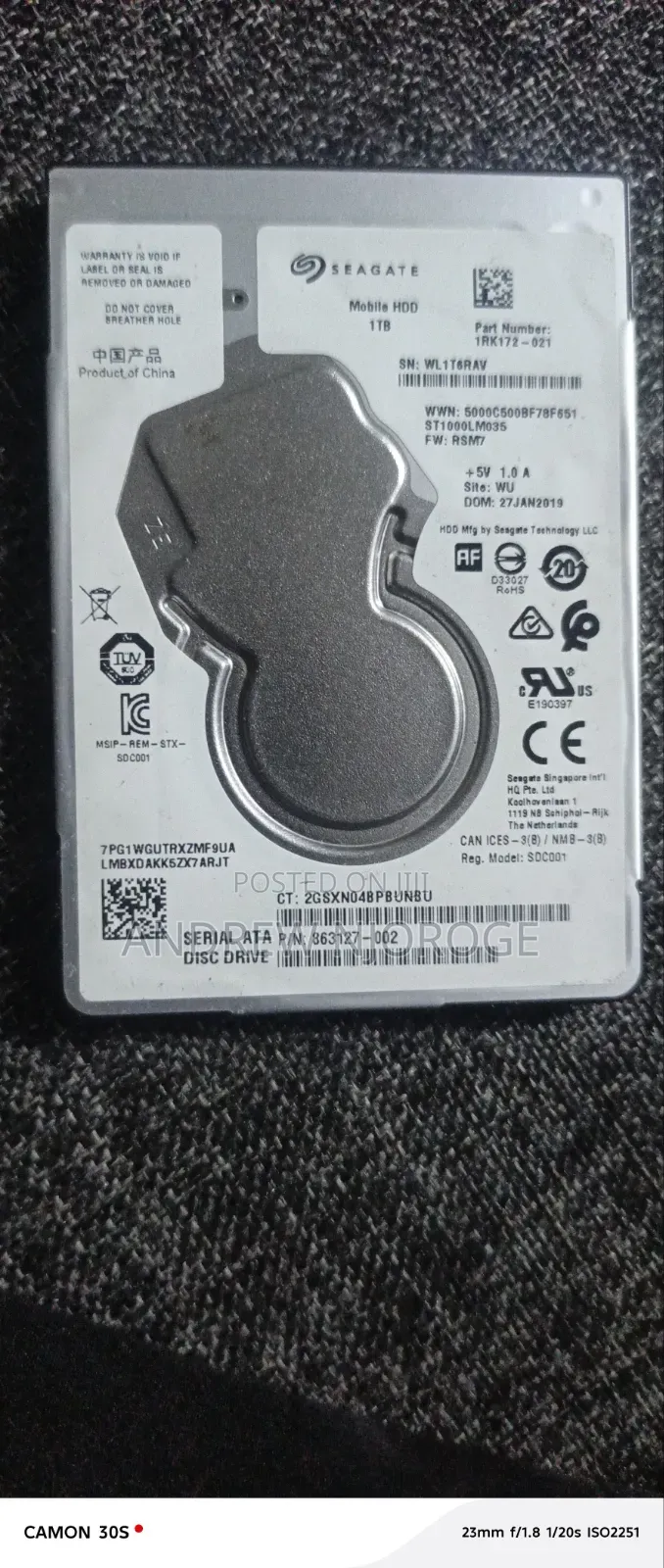 1 Tb Laptop Harddsik