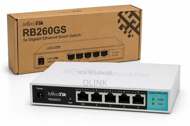 MikroTik RB260GS 5x Gigabit Ethernet Smart Switch - main view