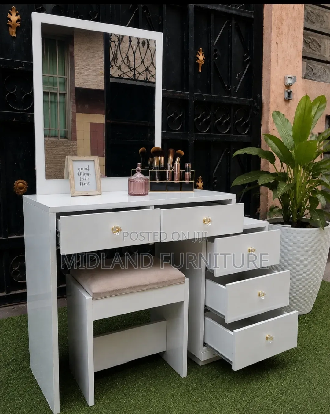 Dressing Table / Vanity Table With Stool /