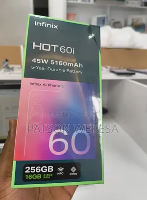 New Infinix Hot 60i 256 GB Silver