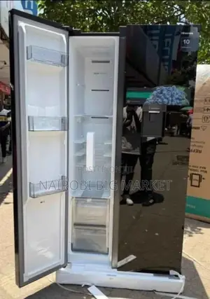 With Warranty Hisense Side by Side 541L Glass Door Fridge REF558 H/7