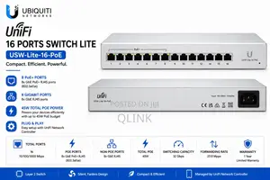 Ubiquiti 16 Ports Switch Lite USW-Lite-16-Poe, (8) GbE PoE+