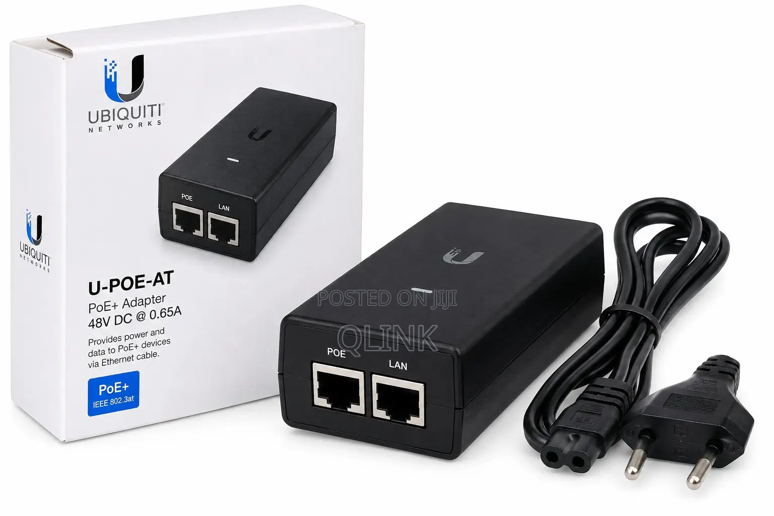 Ubiquiti Networks U-Poe-at PoE+ Adapter 48V