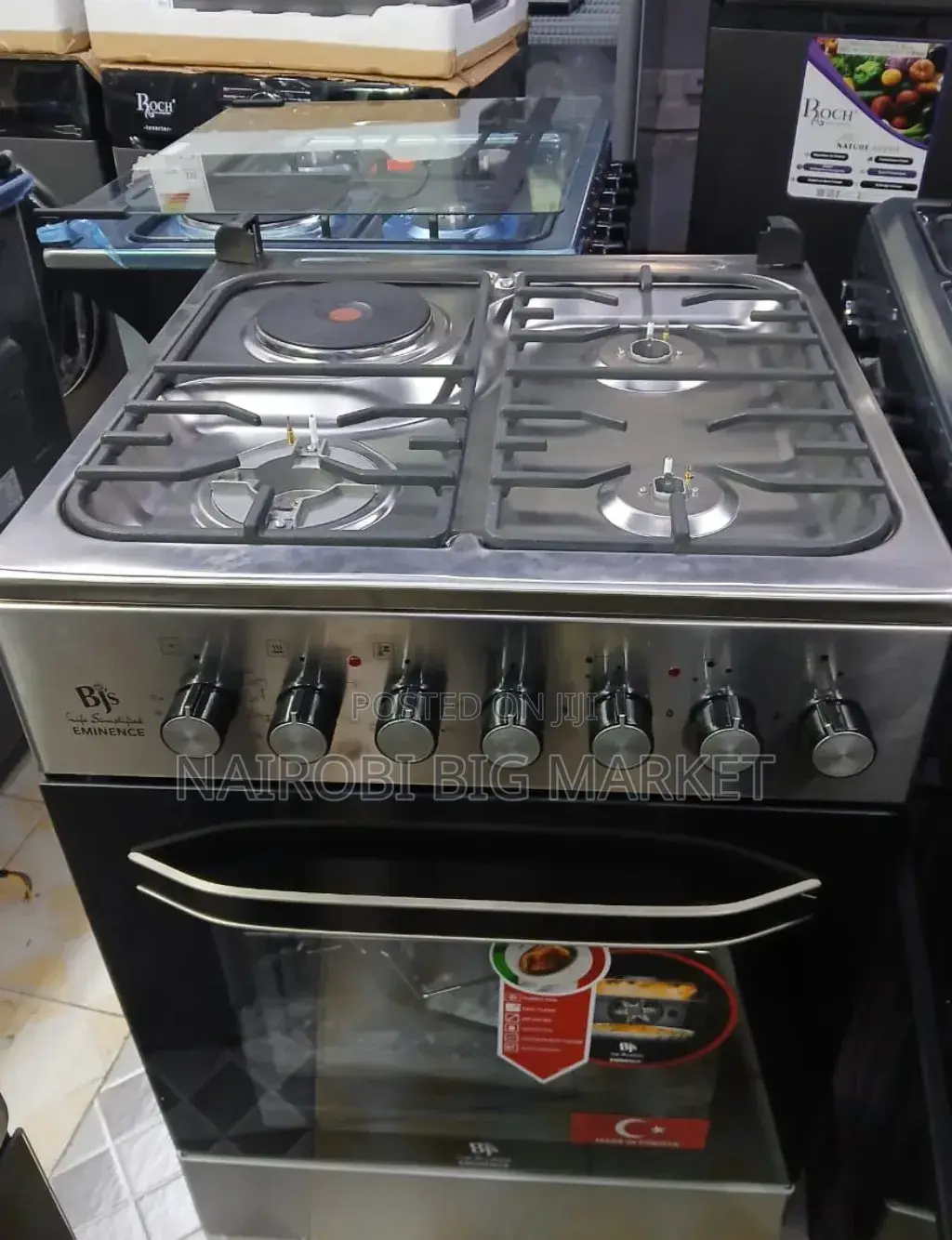 New Model BJS Inox Eminence 60 by 60 With Wok Burner EL/7