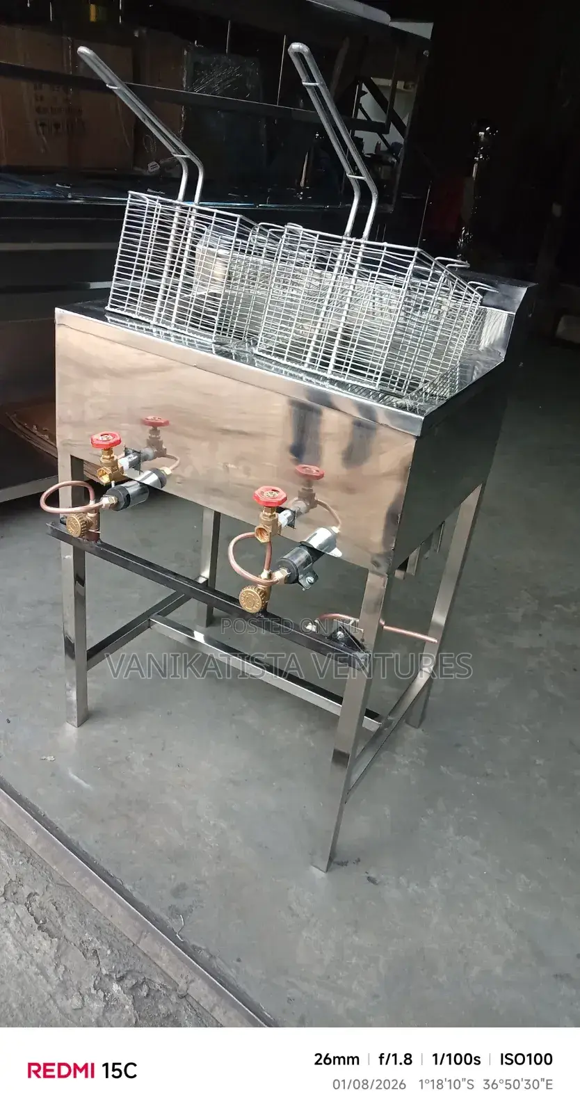 Heavy Duty Gas Chips Deep Fryer