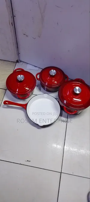 7Pcs Enamel Cast Iron Cookware