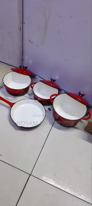 7Pcs Enamel Cast Iron Cookware