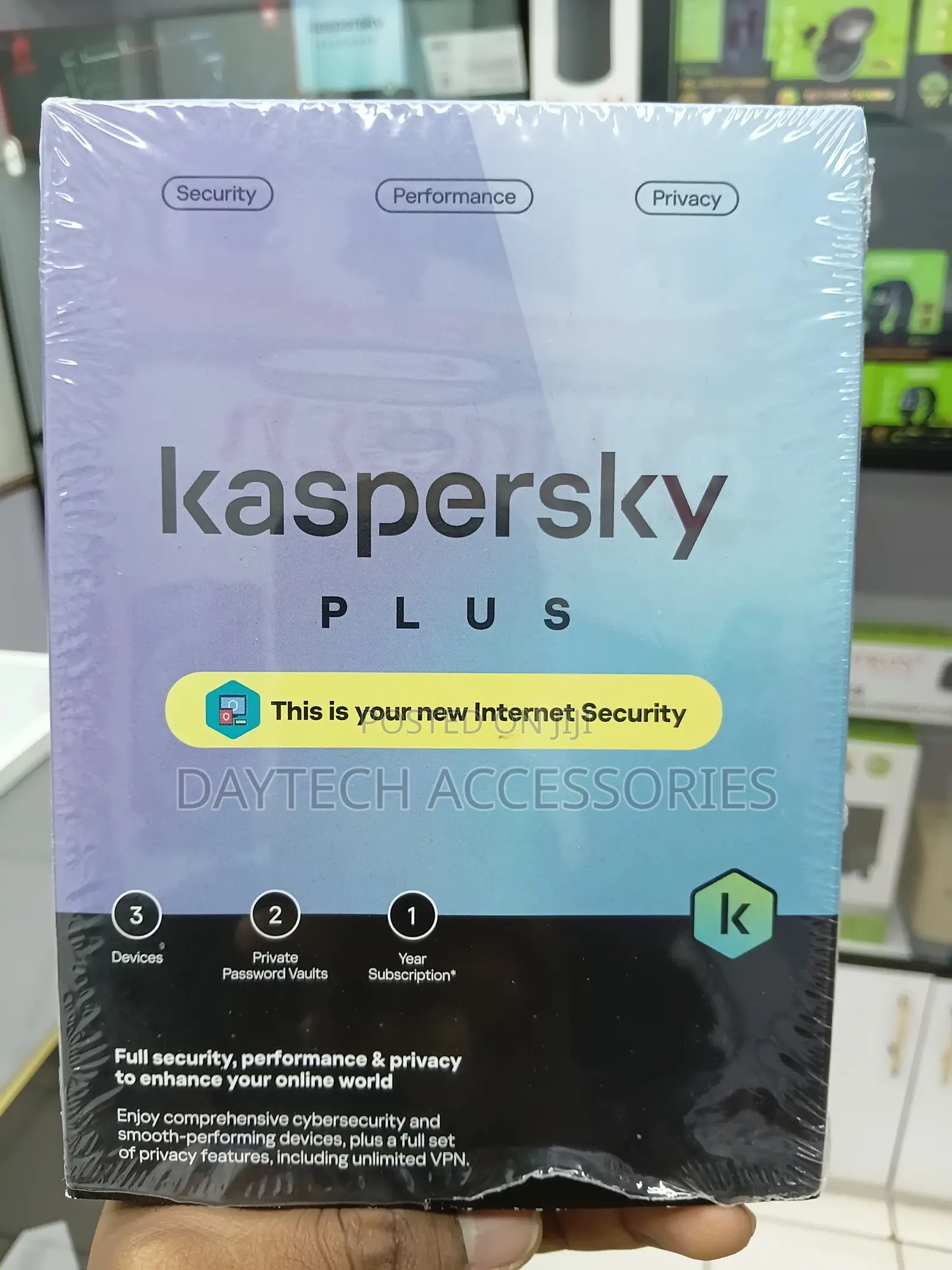 This Kaspersky Plus Internet Security 3 Devices 1-Year Subscription.