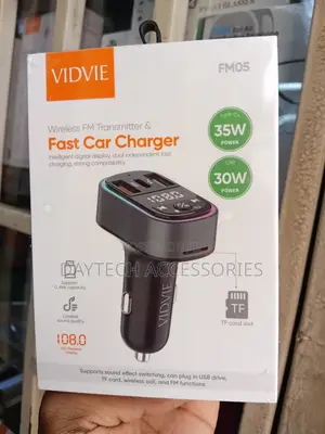 Vidvie FM05 Is a 2-in-1 Wireless FM Transmitter and Fast Car Charger