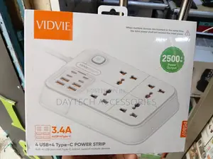 The VIDVIE PSB07 Power Strip 4 AC Outlets With Rated Power of 2500W.