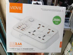 This Is a VIDVIE PSB07 4 USB + 4 Type-C Power Strip