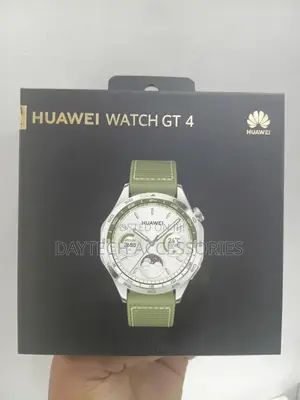 This Is a Huawei Watch GT 4 (46mm Version) in Green.
